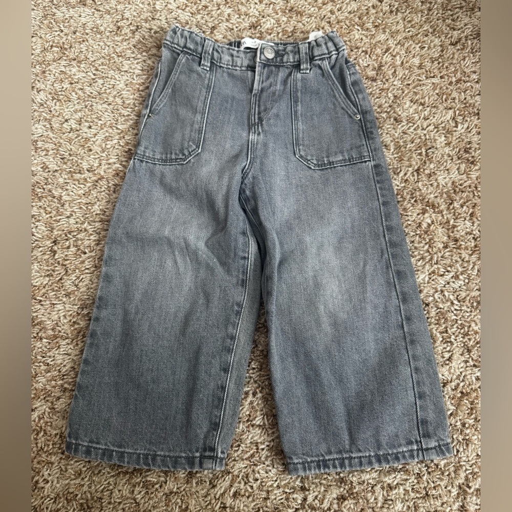 Zara Toddler Girl Wide Leg Jeans